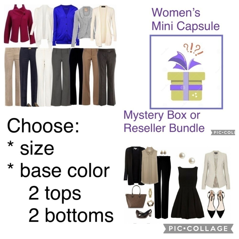 4 piece mystery box mini capsule work wear office neutral business casual career